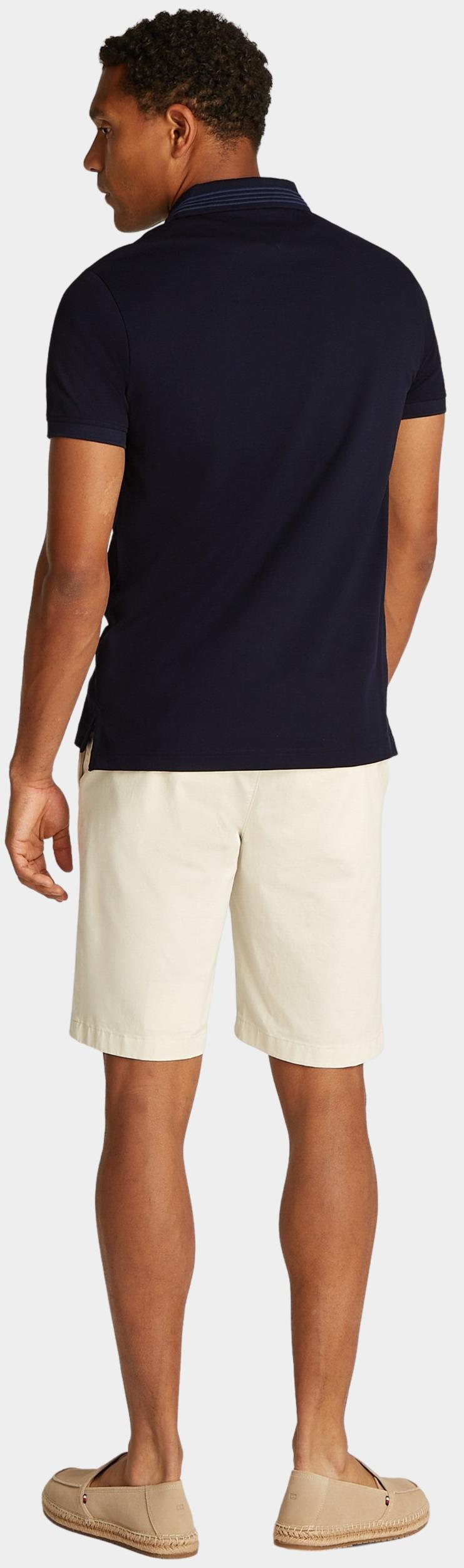 Tommy Hilfiger Polo korte mouw Blauw Mercerised Pique Zip Reg Polo MW0MW38473/DW5