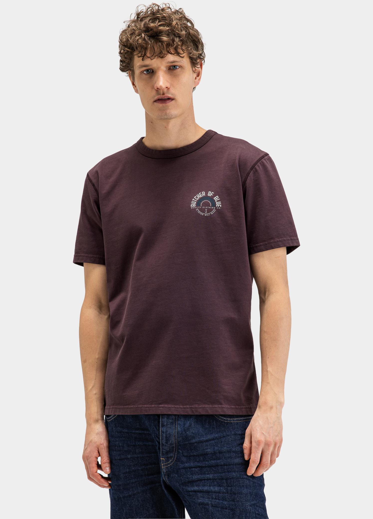 Butcher of Blue T-shirt heren Paars Army Circle M2622005/845
