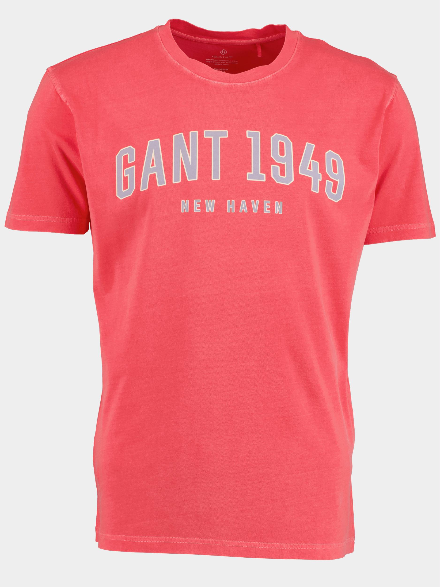 Gant T-shirt korte mouw Roze D2. Gant 1949 SS T-shirt 2053020/652