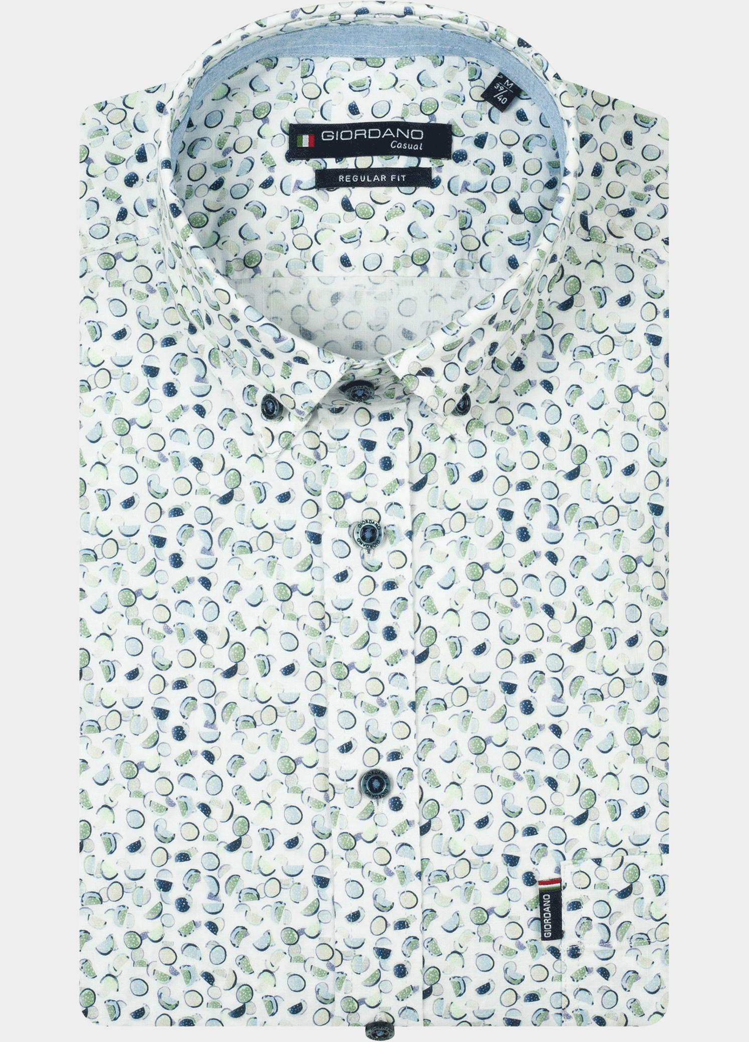 Giordano Overhemd heren Groen Ivy Long Sleeve Button Down L 617030/70
