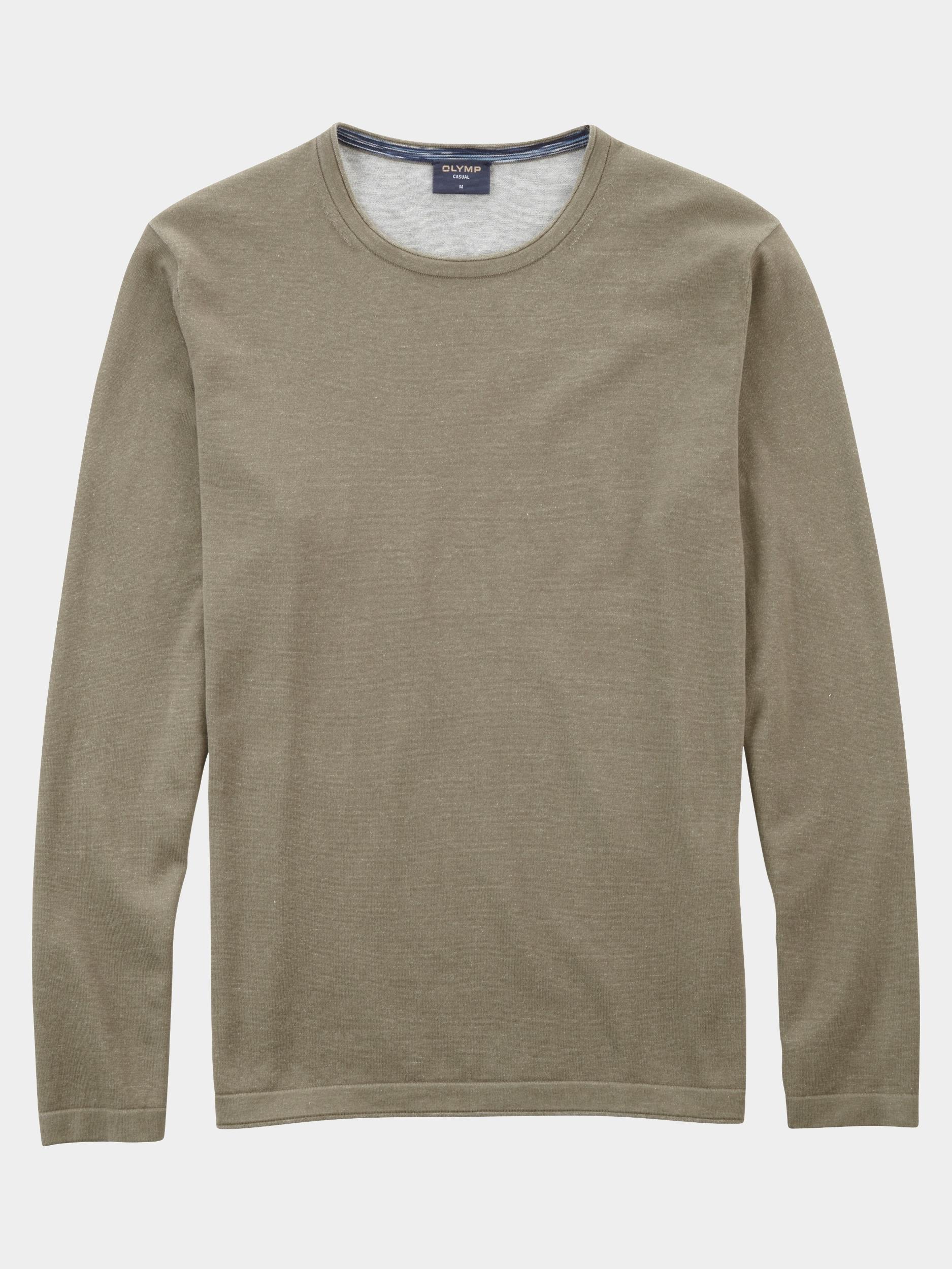 Olymp Pullover Groen Rundhals Strick 535585/48