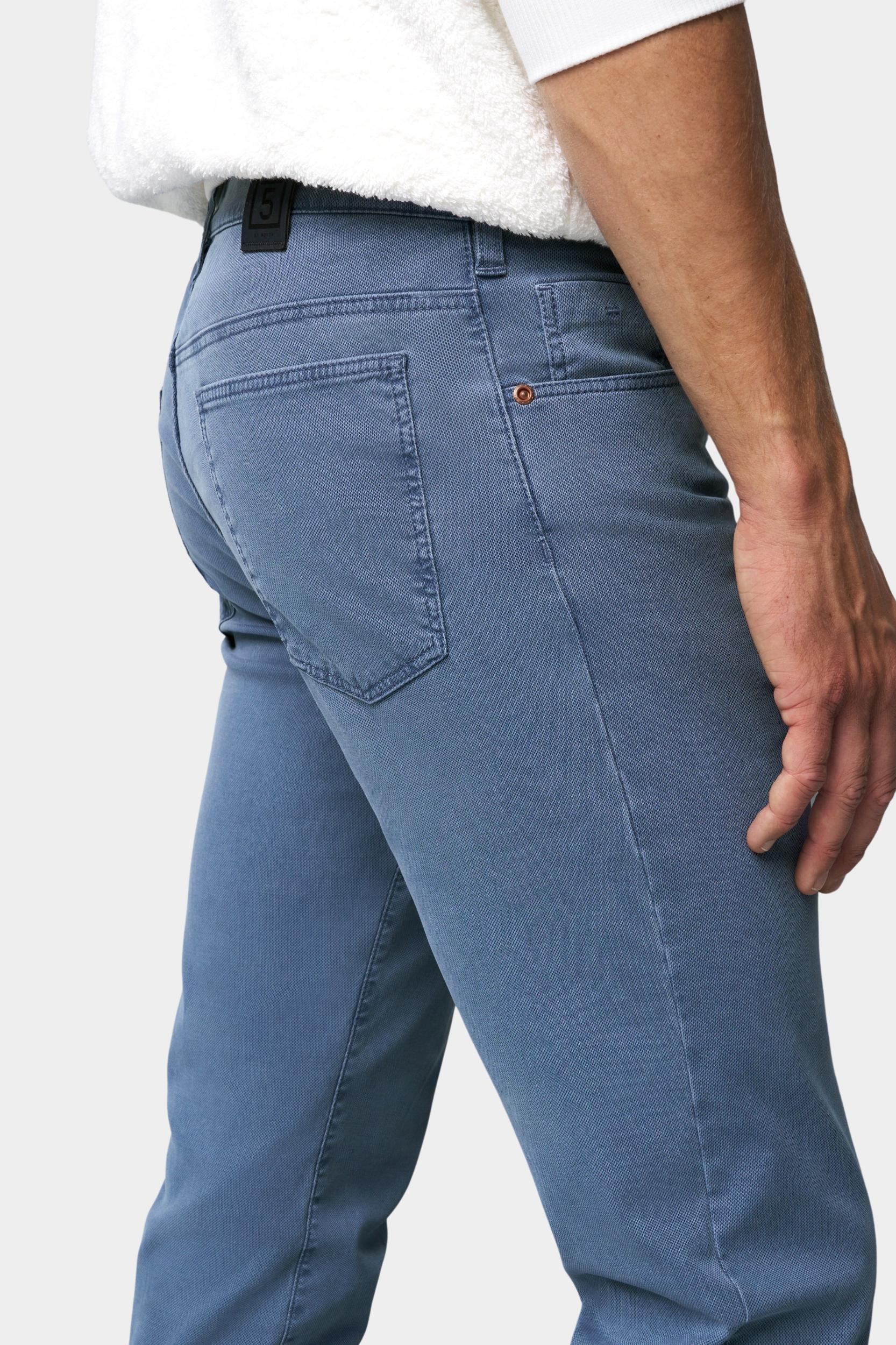 Meyer Katoenen Broek Blauw SLIM Art.9-6186 3619618600/16