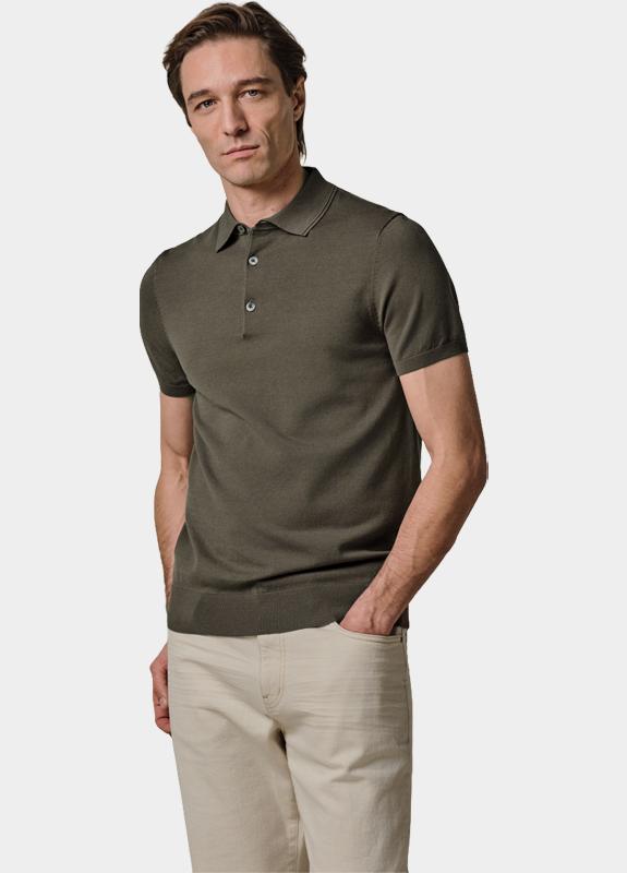 Profuomo Polo heren Bruin  PPXD10007/B