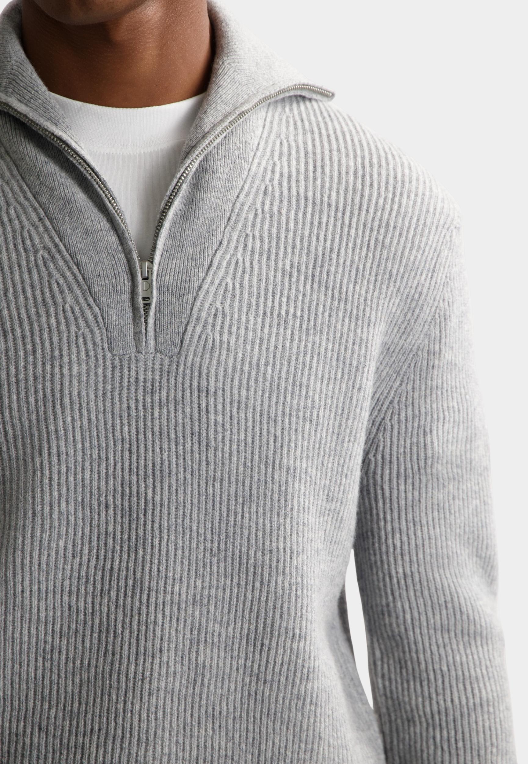 Dstrezzed Half Zip Grijs DS_Stefan Skipper 405939/810