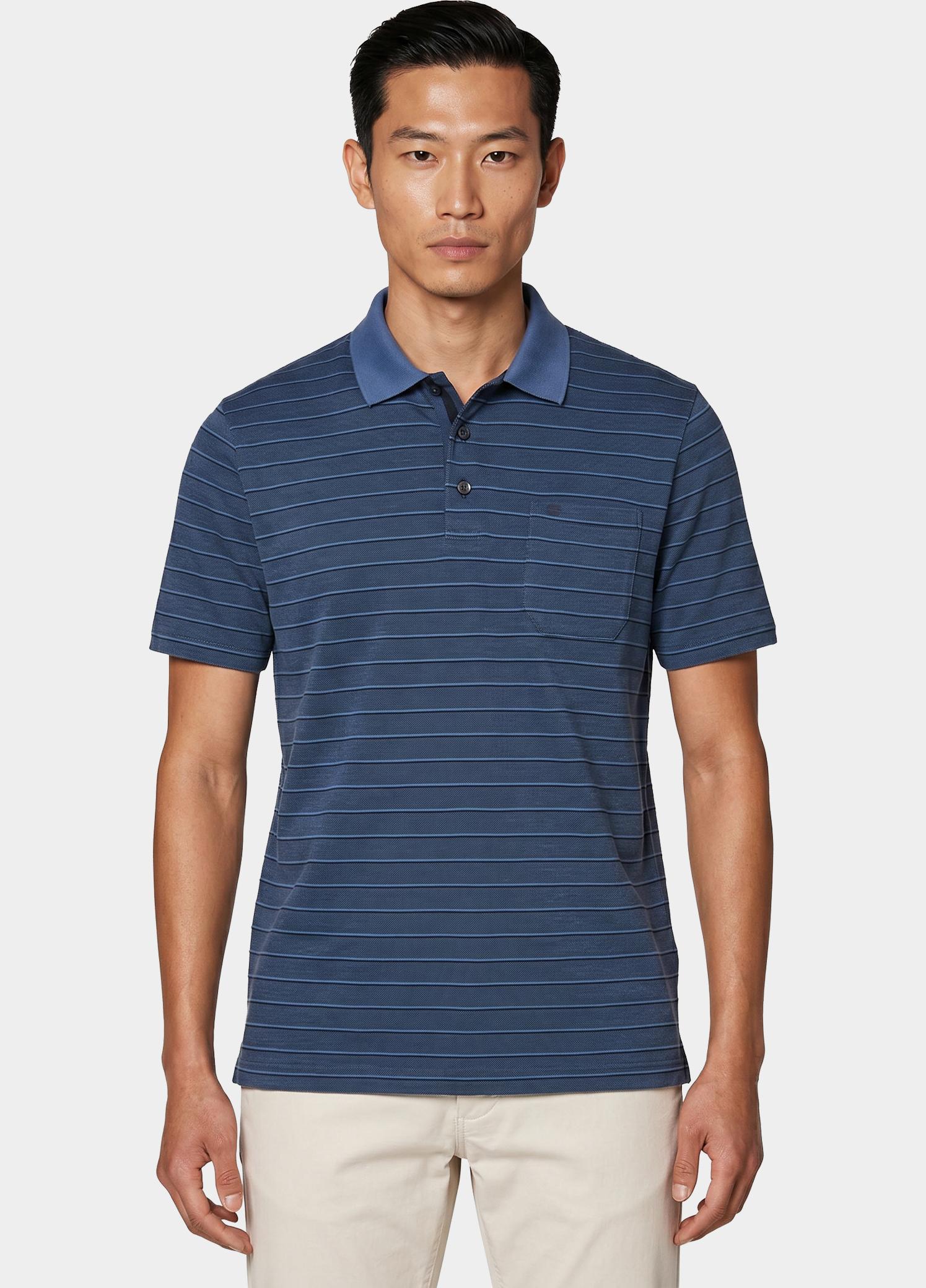 Redmond Polo heren Blauw Polo Shirt wash & wear 241860900/11
