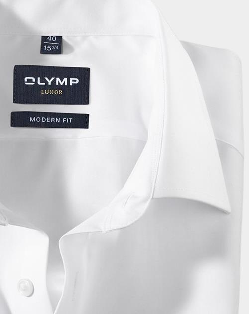 Olymp Business hemd korte mouw Wit Luxor 030012/00