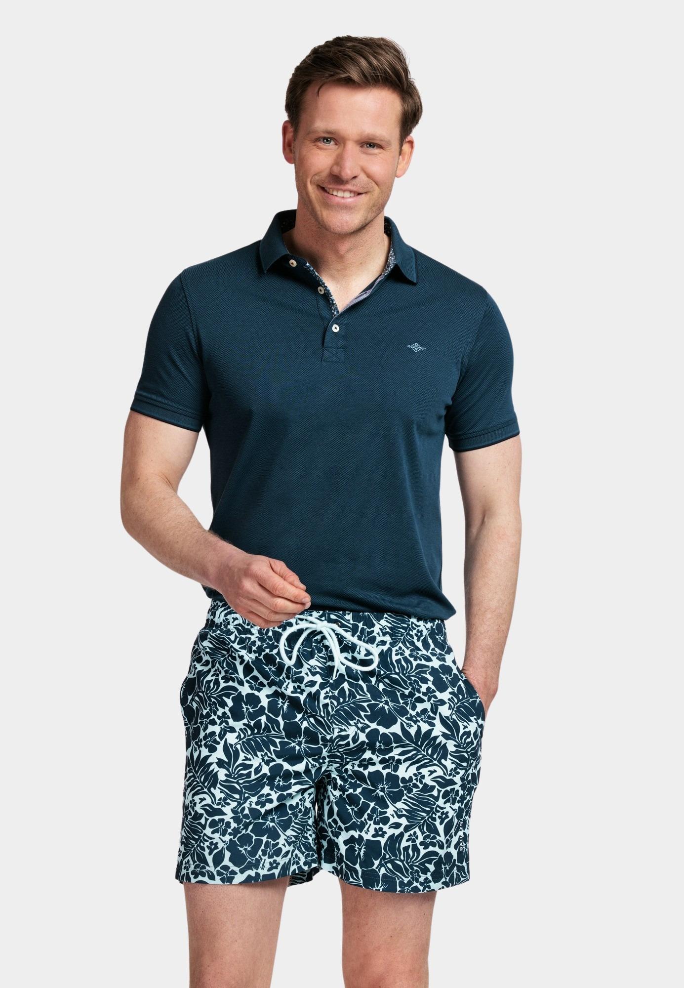 Baileys Zwembroek Blauw Swimshort allover printed "tr 411003/95