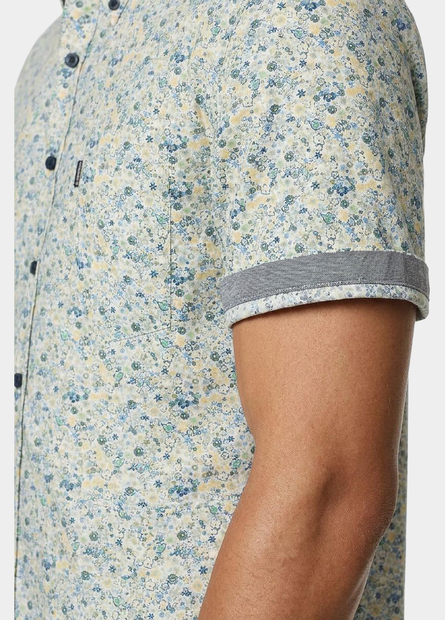 Casamoda Casual hemd korte mouw Groen B.D. Casual Fit 1/2Arm_ 126131321/300