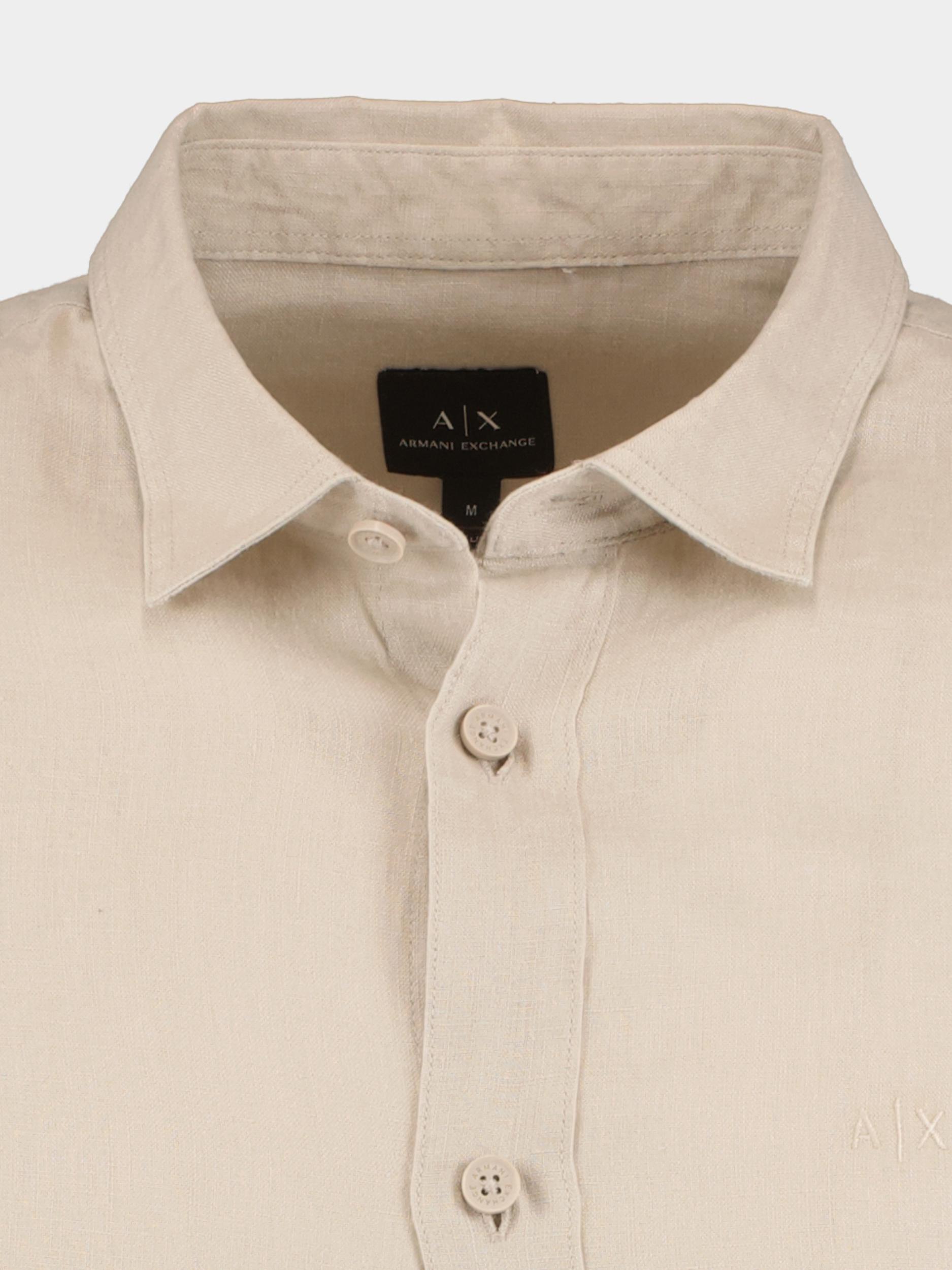 Armani Exchange Casual hemd korte mouw Beige  8NZC67.ZNCFZ/1724