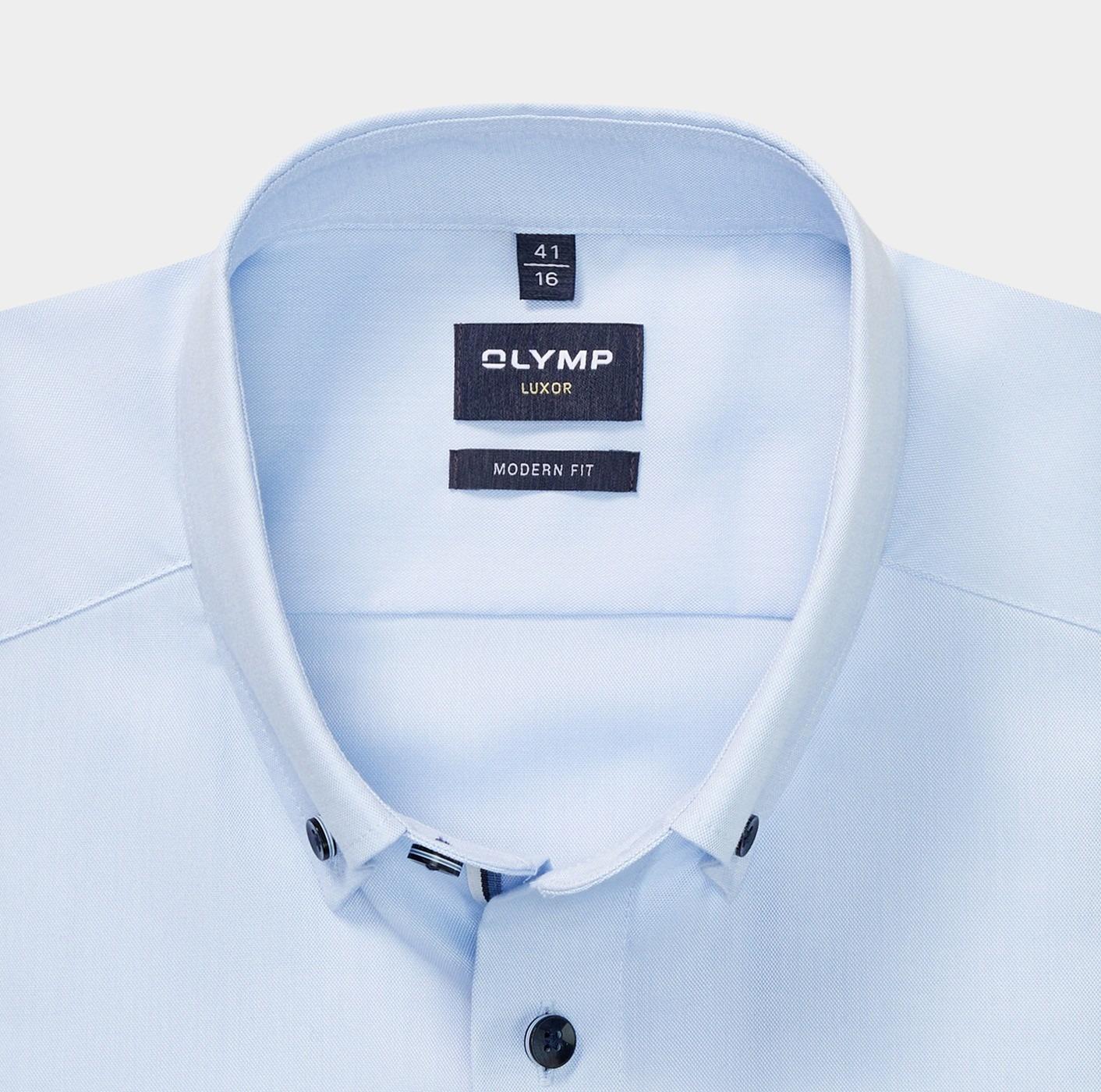 Olymp Business hemd lange mouw Blauw Luxor 121684/10