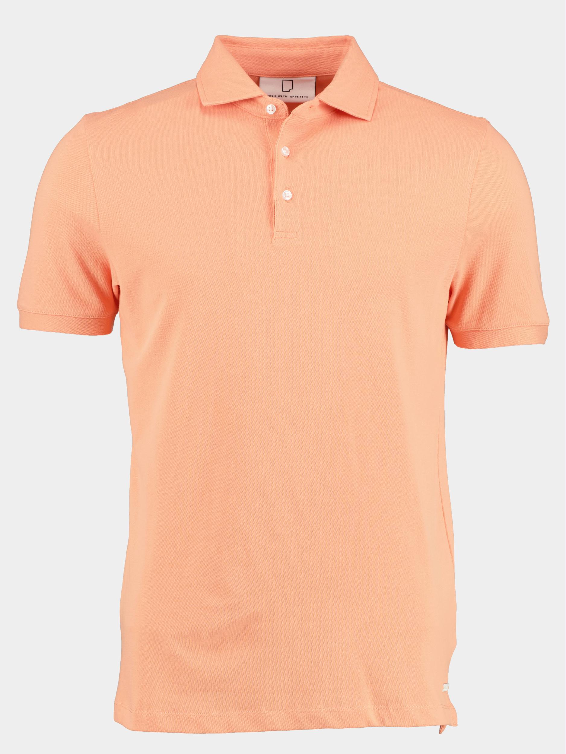 Born With Appetite Polo korte mouw Roze Arto Polo Fine Pique Plain 23108AR22/750 salmon