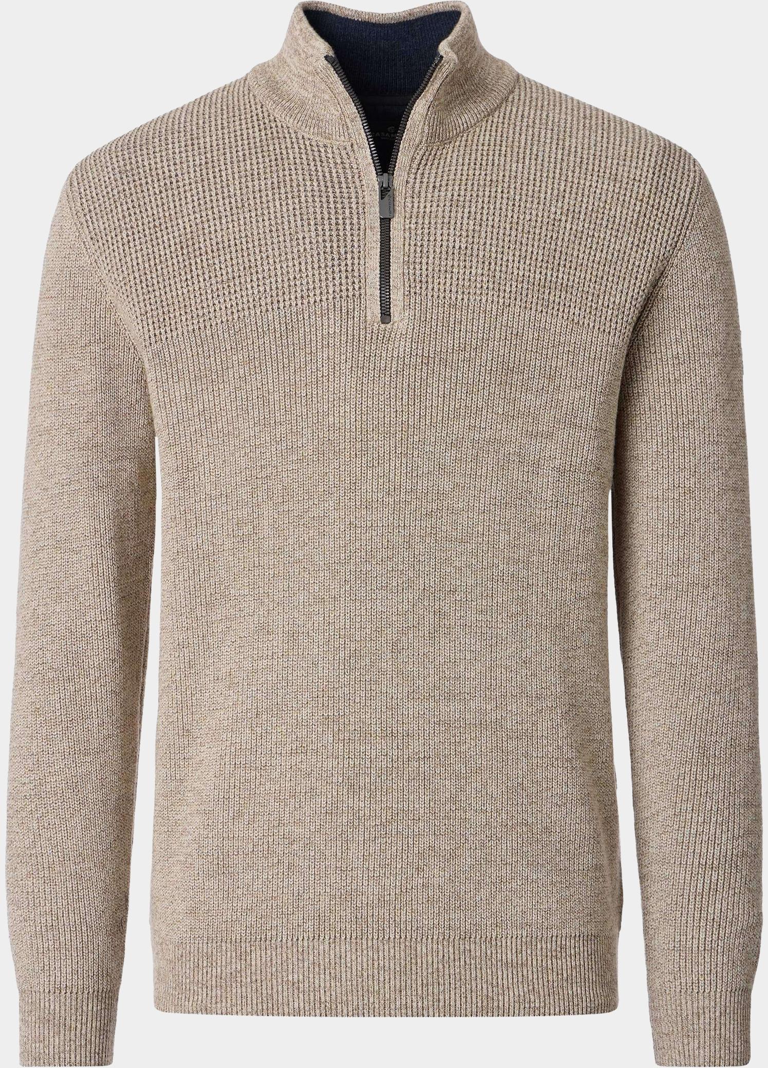 Casamoda Half Zip Bruin Stricktroyer 126280020/677