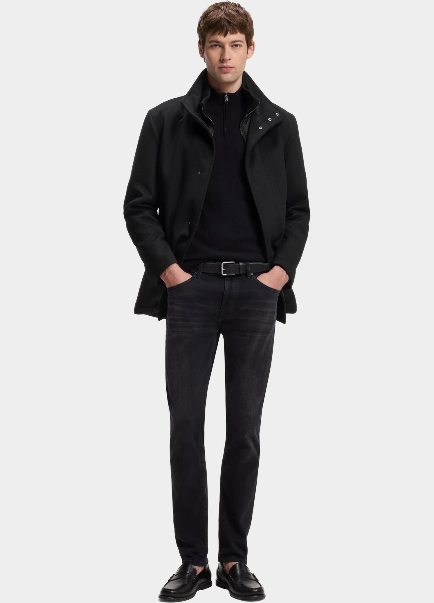 BOSS Black Wollen Jas Zwart H-Coxtan-Bib-264 10273687 01 50571529/001
