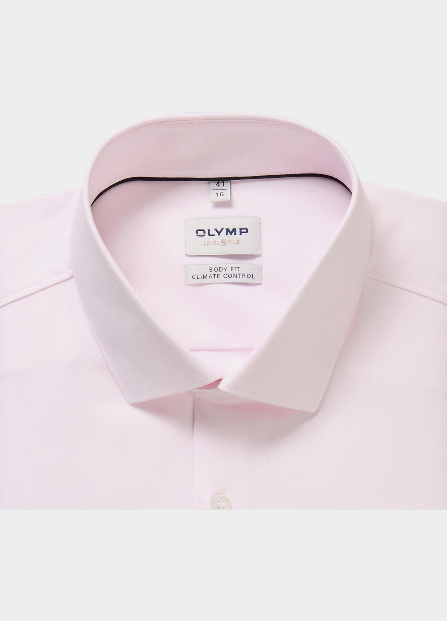 Olymp Zakelijk overhemd heren Roze Level Five 24/Seven 073464/30