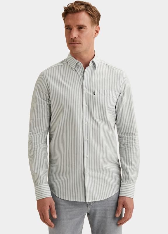 Vanguard Casual hemd lange mouw Blauw LONG SLEEVE SHIRT YD Stripe w VSI2602215/5144