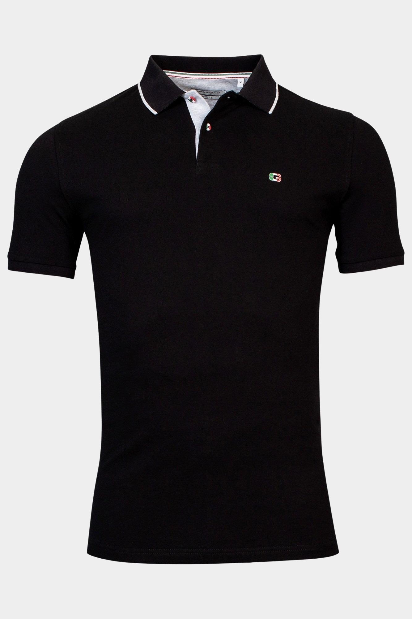 Giordano Polo korte mouw Zwart Nico short sleeve signature p 516587/90