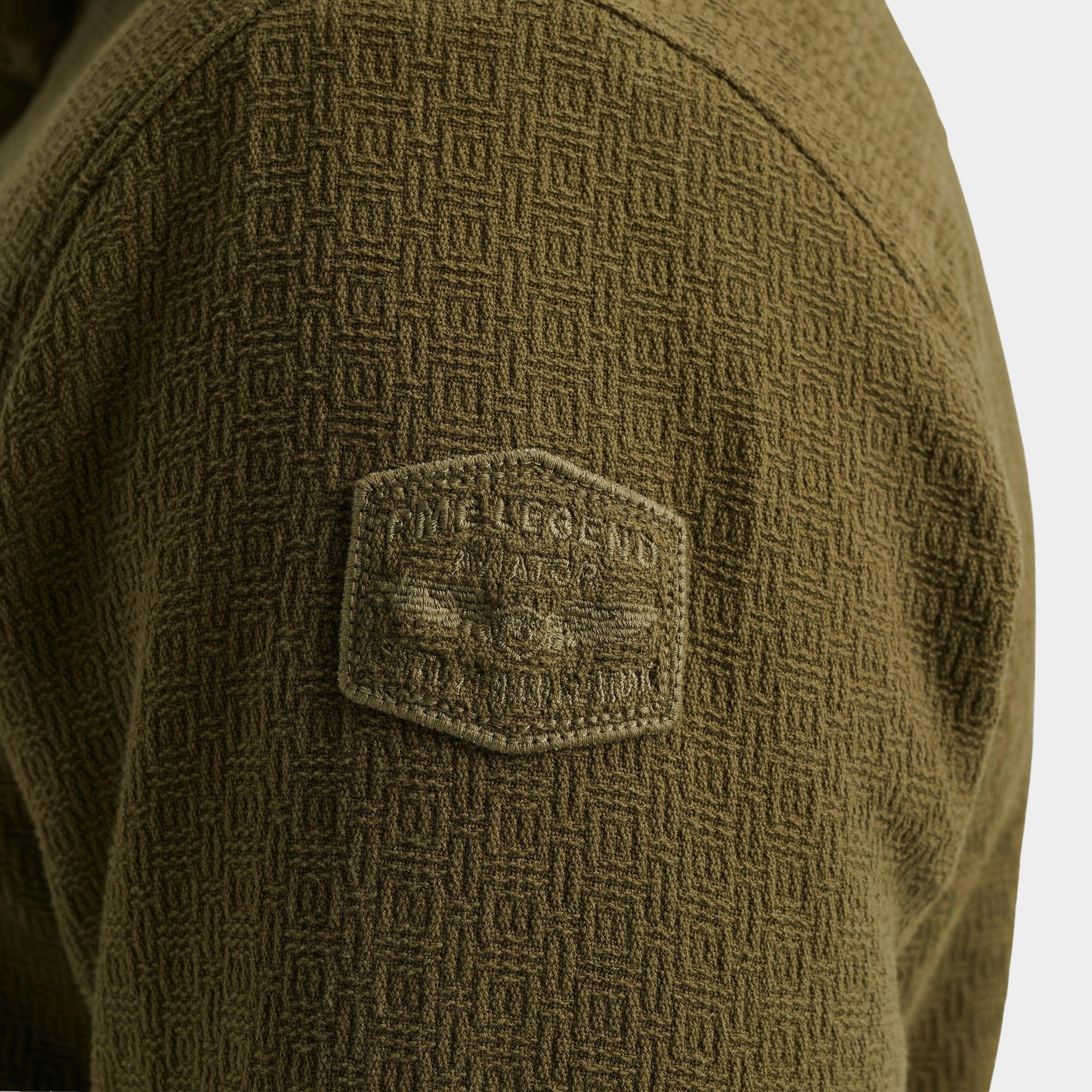 PME Legend Casual hemd lange mouw Groen LONG SLEEVE SHIRT Bold Waffle PSI2510214/6389