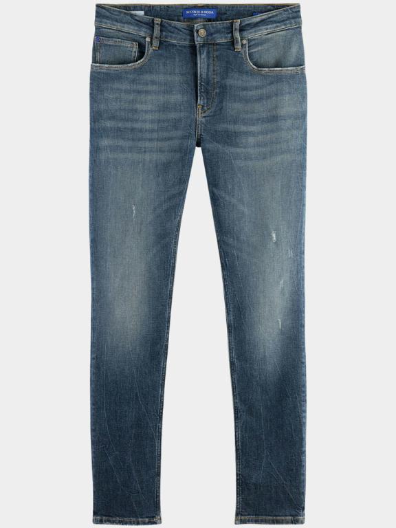 Scotch & Soda 5-Pocket Jeans Blauw Skim skinny jeans - Frontier 168980/5072