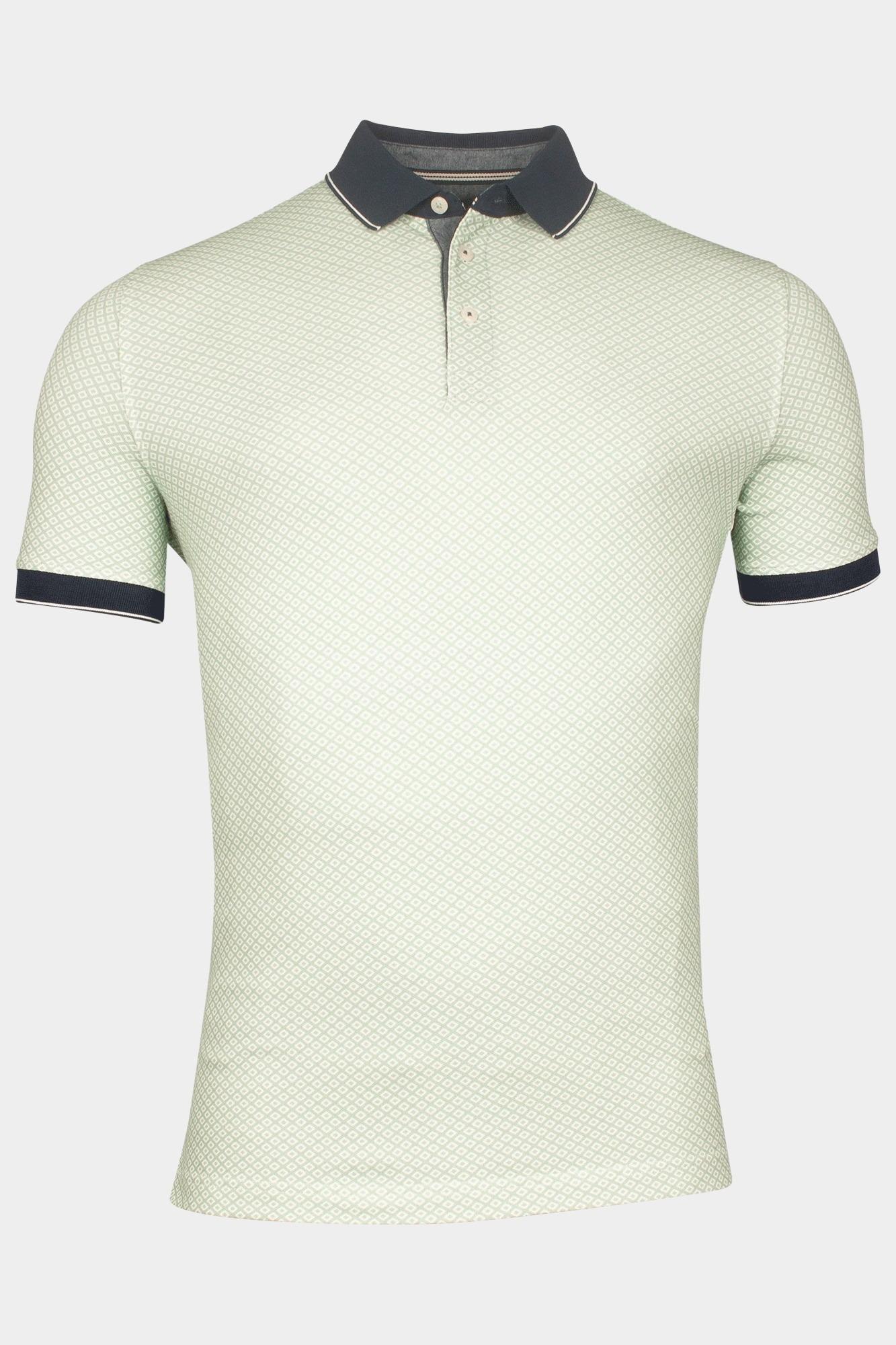 Baileys Polo korte mouw Groen Poloshirt Pique with all over 515224/72