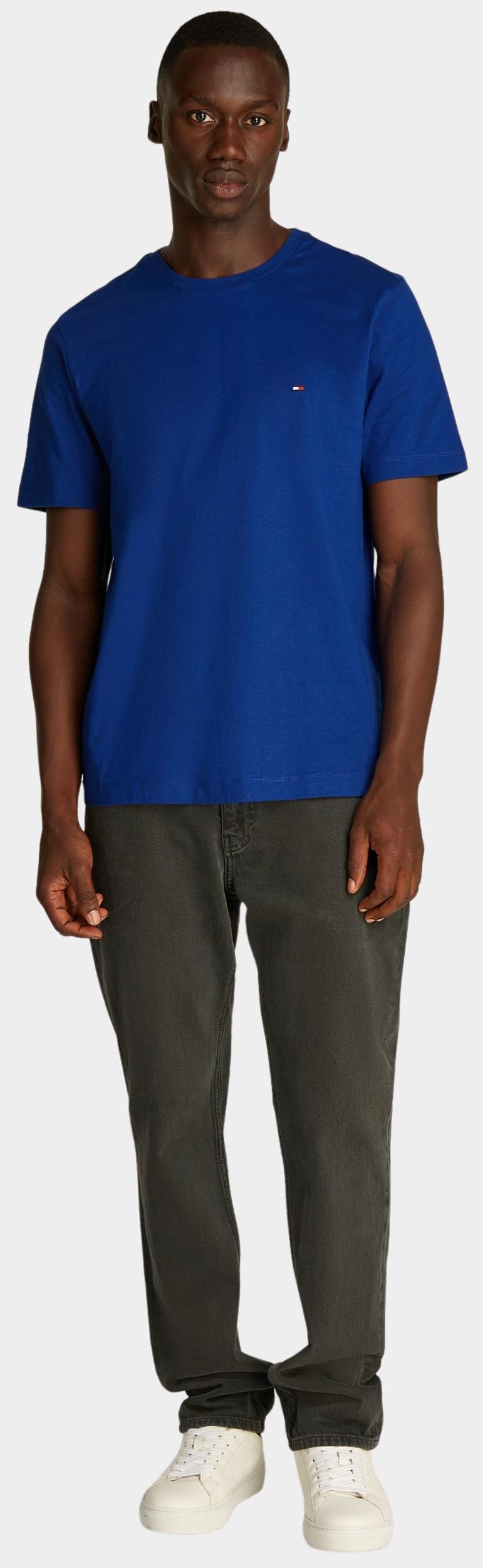 Tommy Hilfiger T-shirt korte mouw Blauw ESS Seasonal Reg Fit Solid Tee MW0MW39995/D03