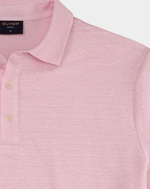 Olymp Polo korte mouw Roze Linen Polo 542952/31