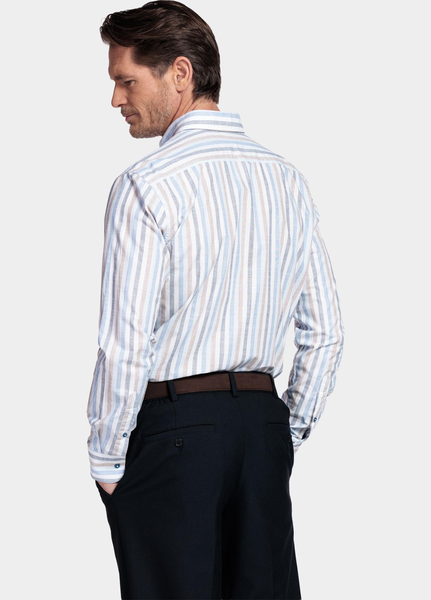 Giordano Overhemd heren Blauw Ivy Long Sleeve Button Down F 617140/61
