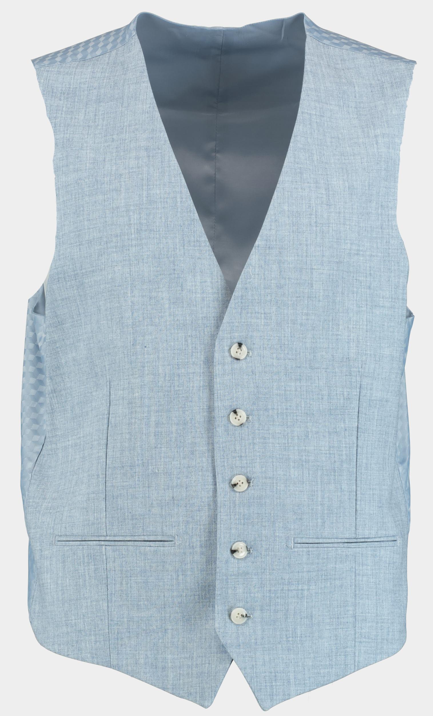 Bos Kostuum Blauw Linnen Look 3-delig SB2-BLOCK 8 NYG-H65843/L.Blauw
