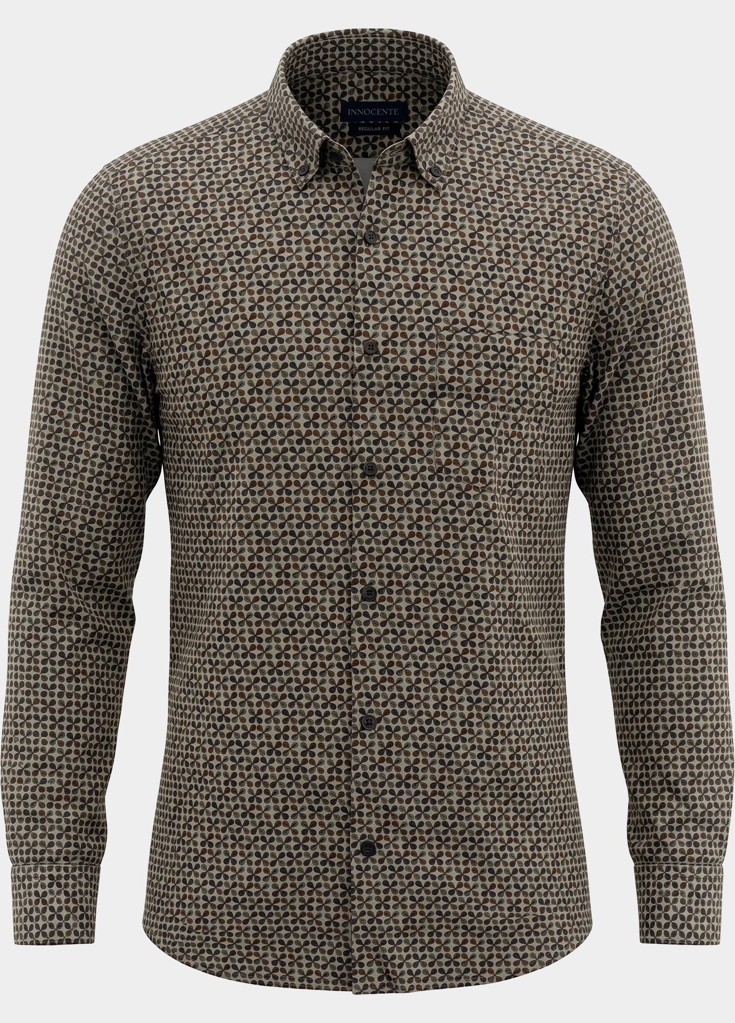 Bos Overhemd heren Bruin  21243/Brown