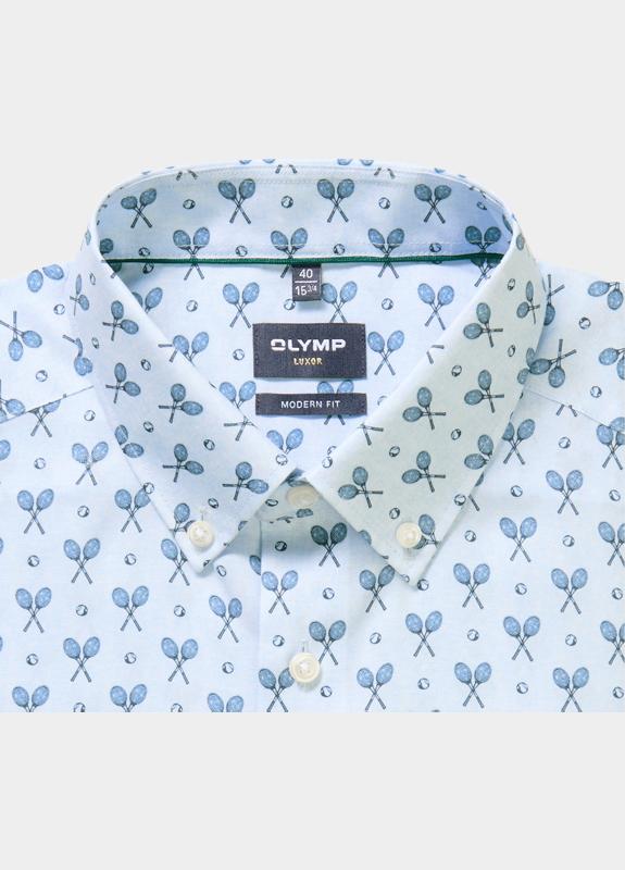 Olymp Zakelijk overhemd heren Blauw Luxor 129814/11