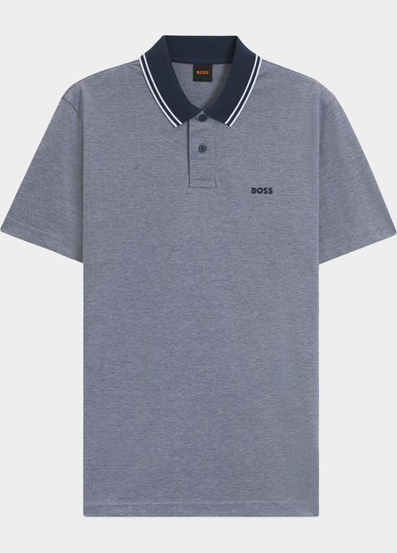 BOSS Orange Polo heren Blauw PeoxfordNew 10256894 01 50507814/464