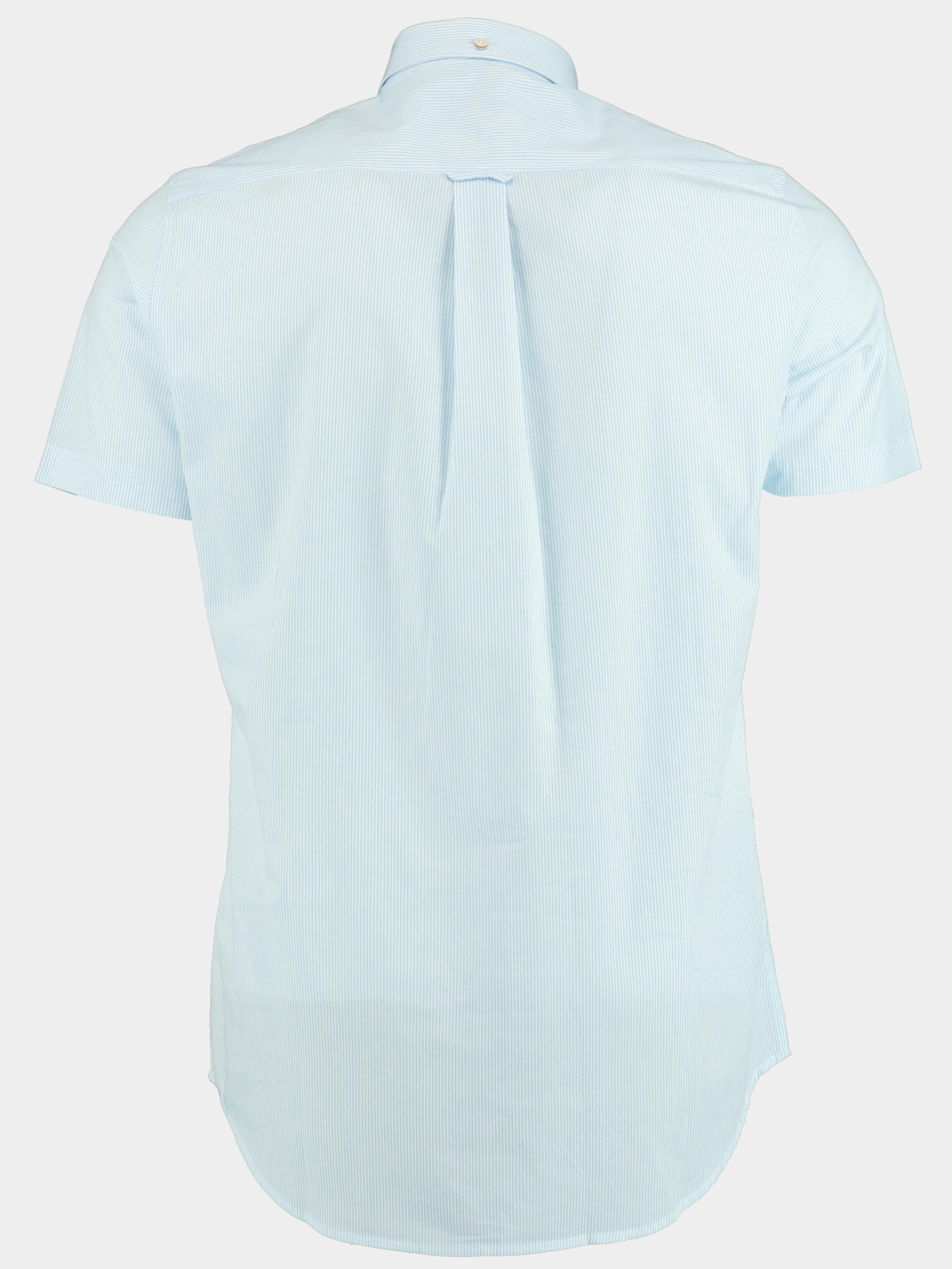 Gant Casual hemd korte mouw Blauw D2. Reg Broadcloth Banker BD S 3063001/468
