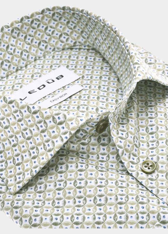 Ledub Business hemd lange mouw Groen  0143345/530-000-000