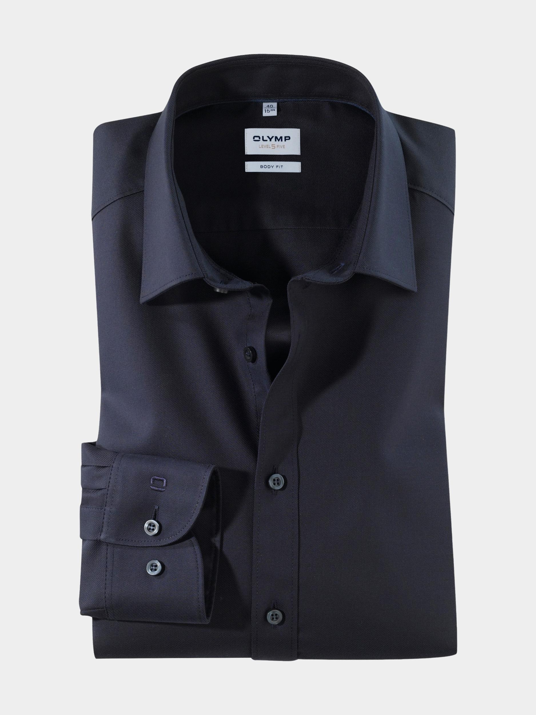 Olymp Business hemd lange mouw Blauw 0763/64 Hemden 076364/14