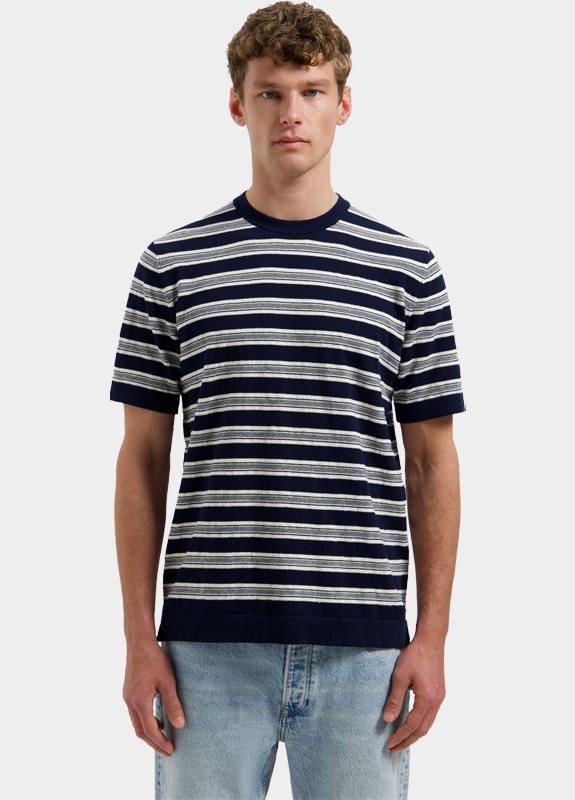 Dstrezzed Polo korte mouw Blauw Nereo Tee 421004-SS26/649