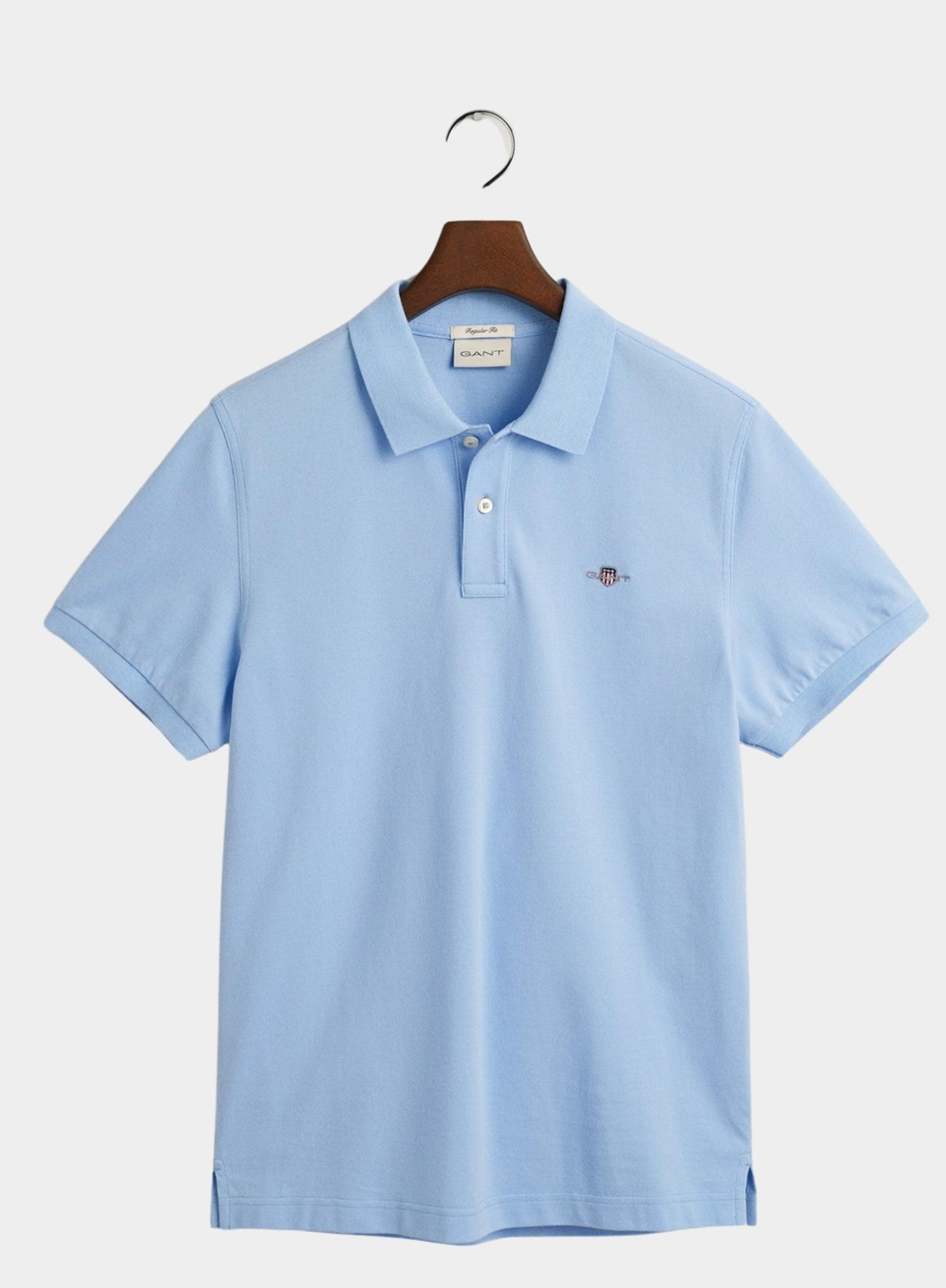Gant Polo korte mouw Blauw Shield SS Pique Polo 2210/468