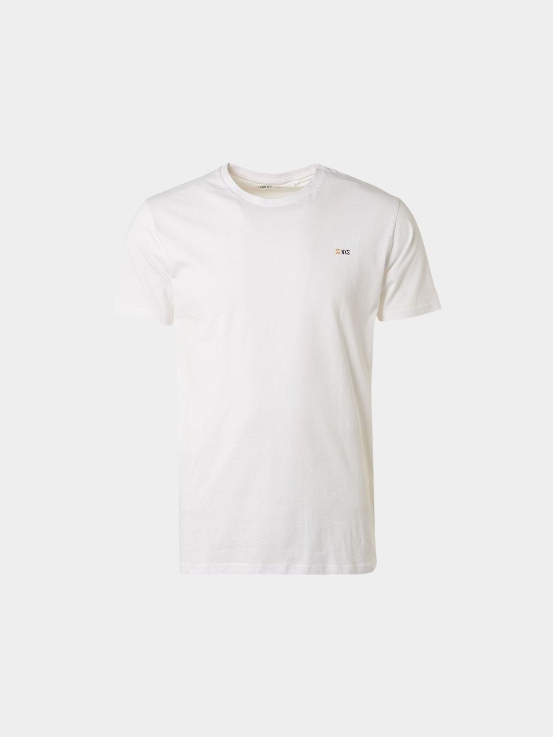 No Excess T-shirt korte mouw Wit T-Shirt Crewneck Solid Basic N3401D/010