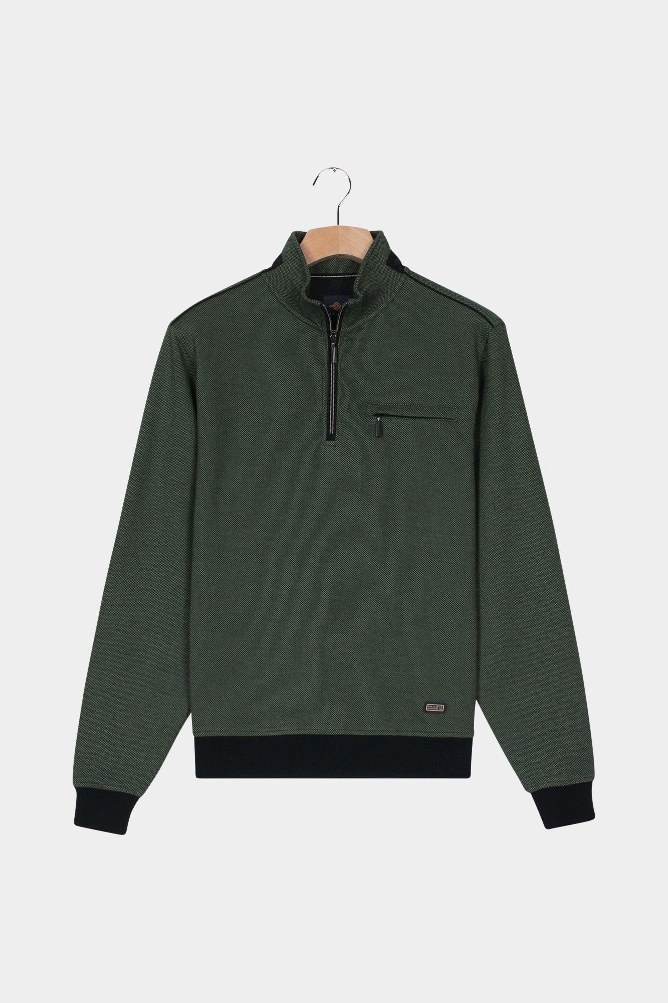 Baileys sweat halfzip Groen Sweatshirt 1/2 Zip  2-tone Ja 523157/79