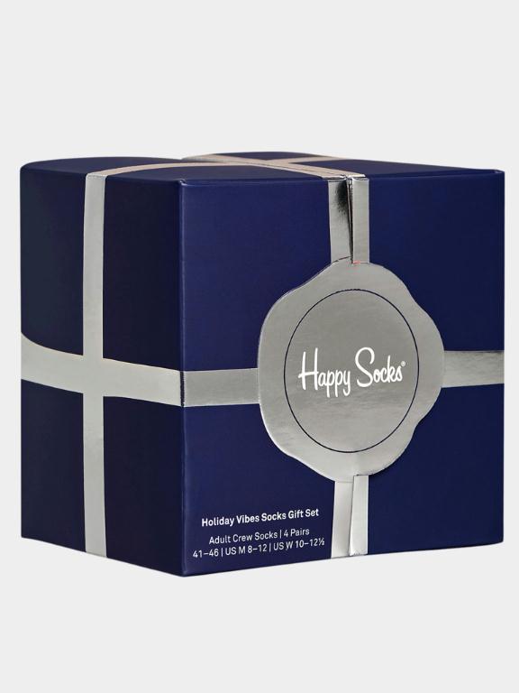 Happy Socks Cadeaubox Sokken Multi 4-Pack Holiday Vibes Gift Set XHBG09/4300