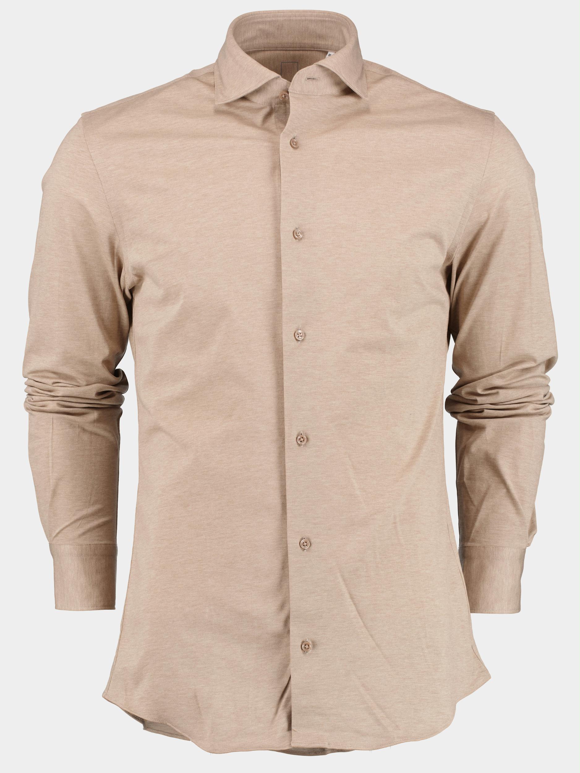 Born With Appetite Casual hemd lange mouw Beige Seymour Jersey Pique Shirt Ls 23107SE78/820 sand