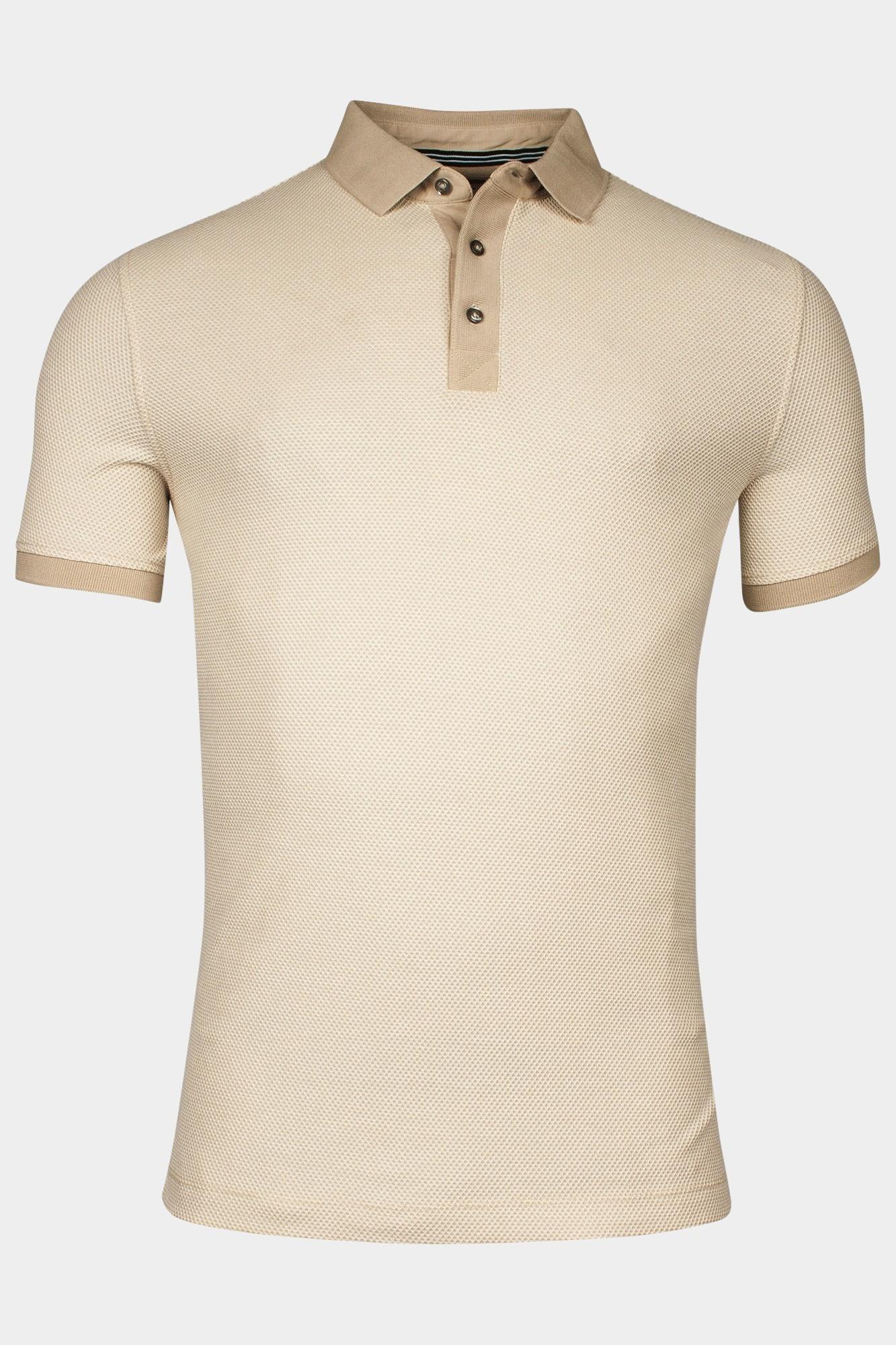 Baileys Polo korte mouw Wit Poloshirt 2-tone Structure PI 515274/81