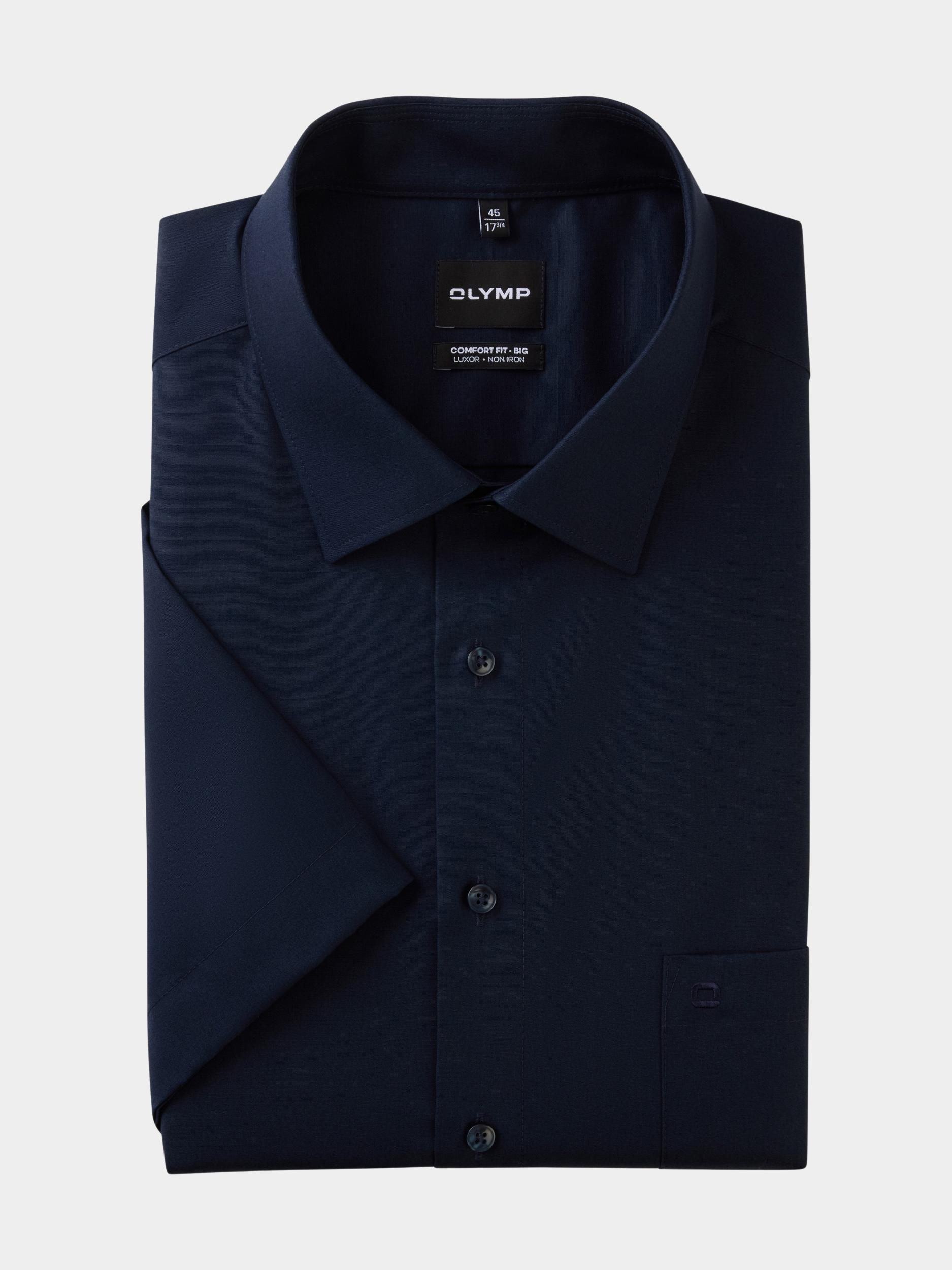 Olymp Business hemd korte mouw Blauw Big&Tall 141112/08