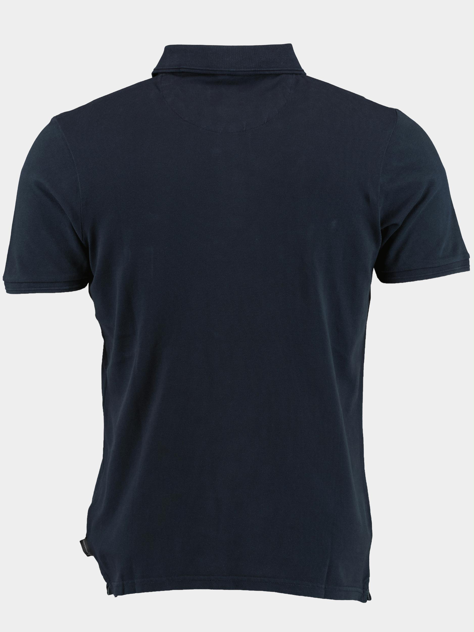 Donders 1860 Polo korte mouw Blauw Polo shirt 39032/799