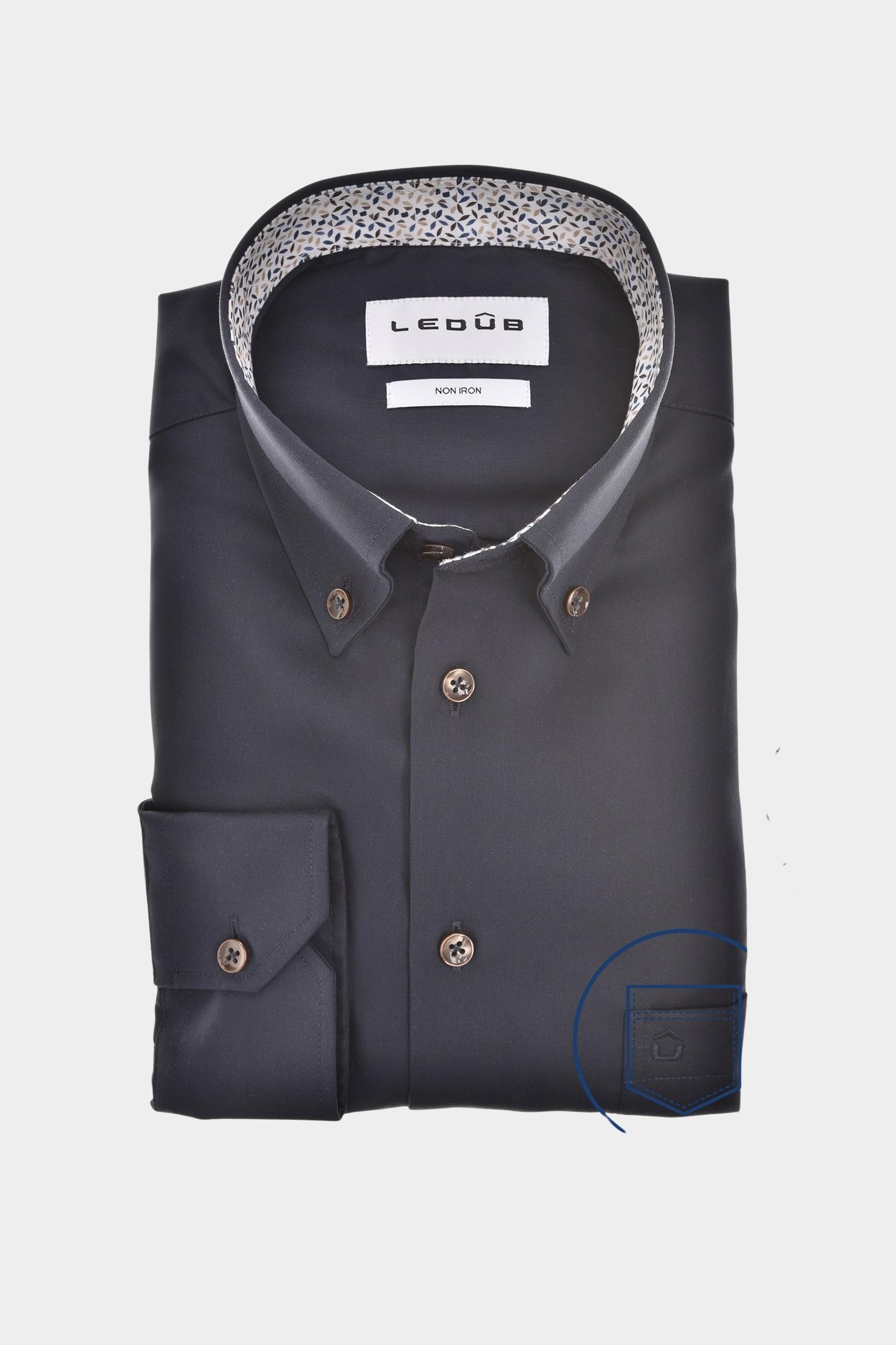 Ledub Business hemd lange mouw Blauw MFN5 0143054/190-640-000