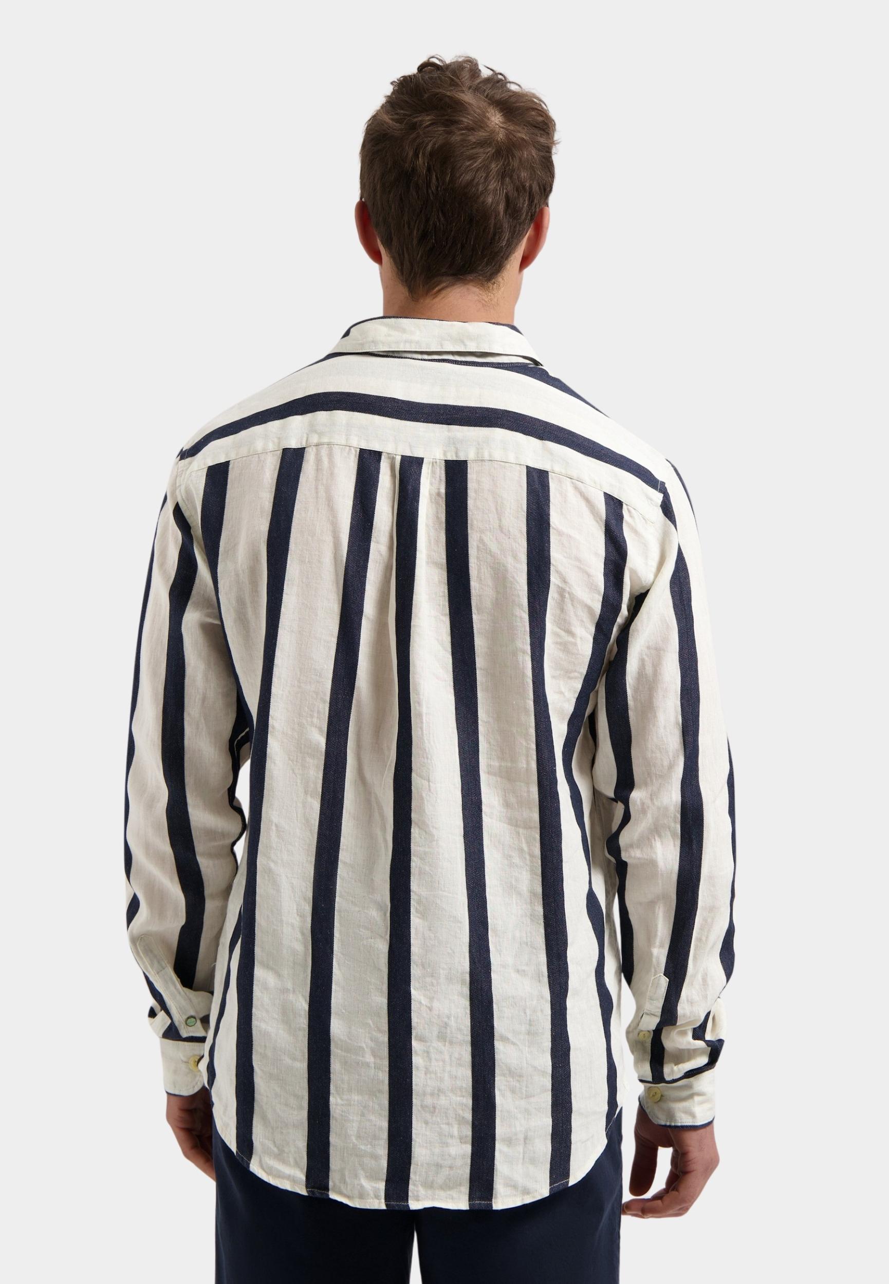Dstrezzed Casual hemd lange mouw Blauw Miller Shirt 303806-SS25/649