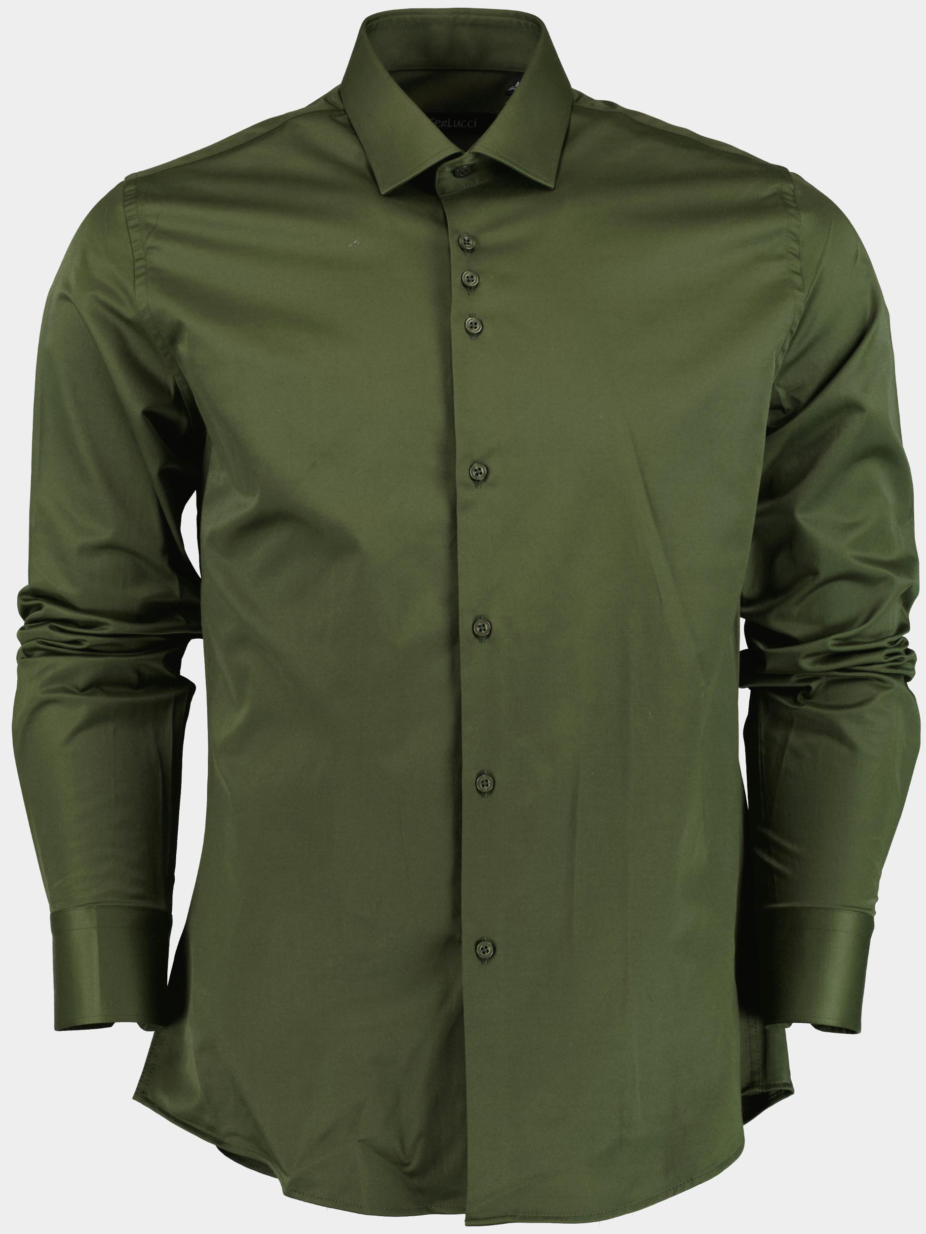 Ferlucci Casual hemd lange mouw Groen  Napolii/53