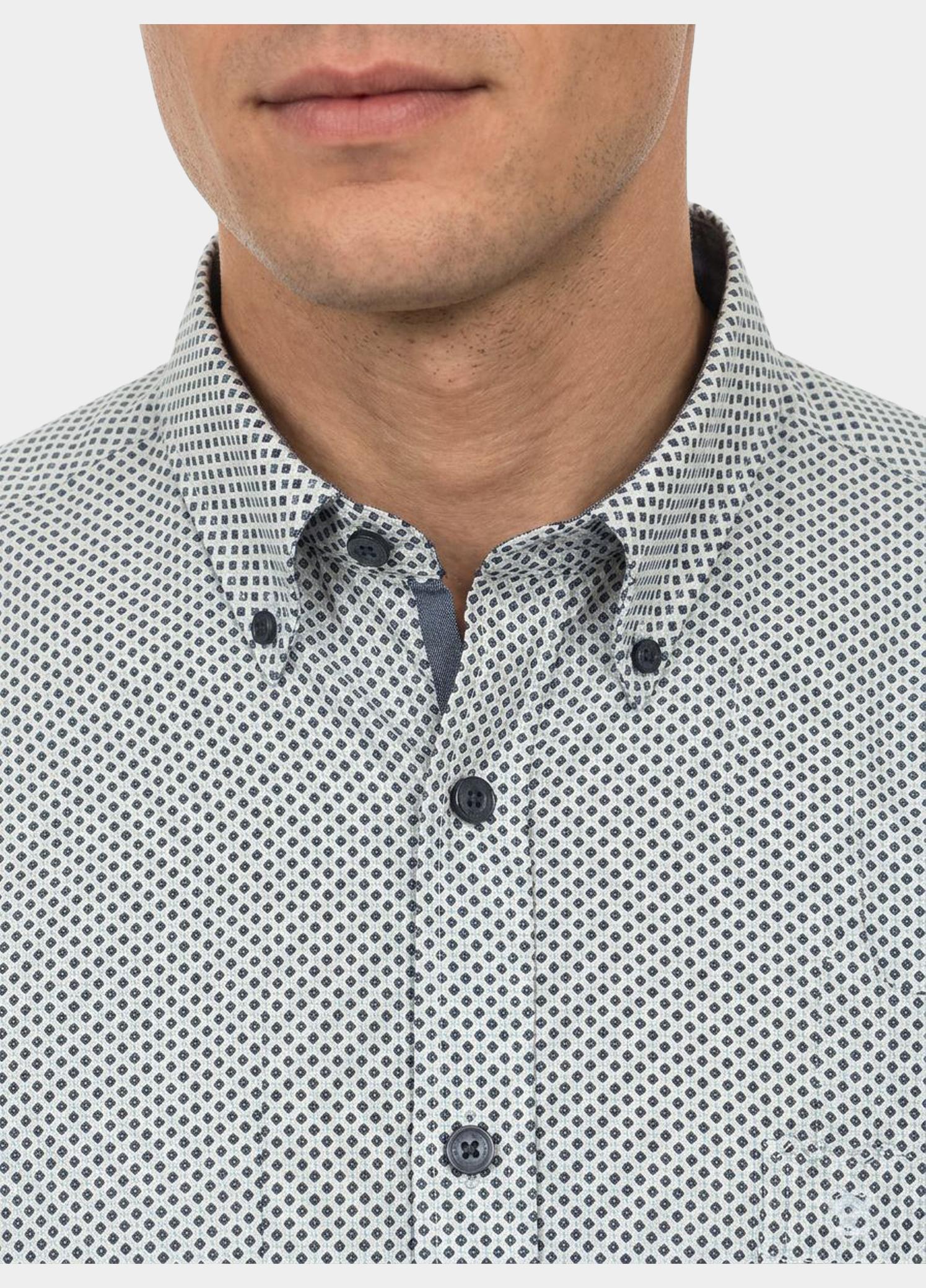 Casamoda Overhemd heren Blauw B.D. Casual Fit 454390200/150