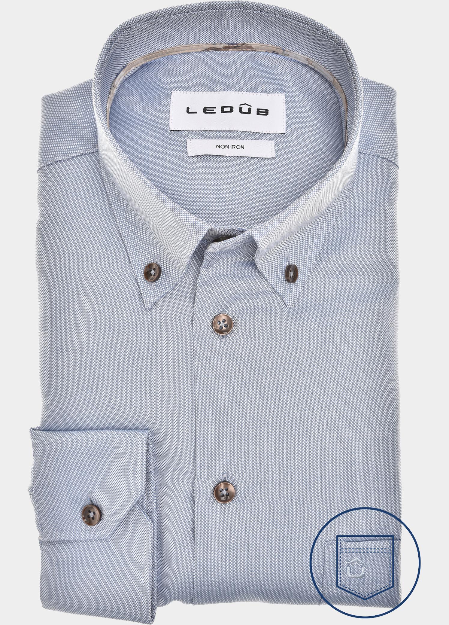 Ledub Zakelijk overhemd heren Blauw  0143532/160-650-000