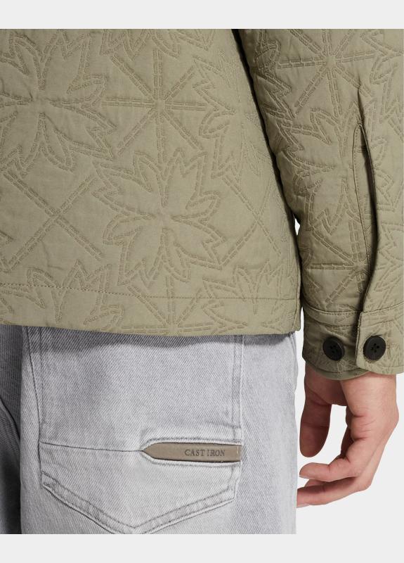 Cast Iron Casual hemd lange mouw Groen LONG SLEEVE SHIRT Tech Jacqua CSI2602214/6478