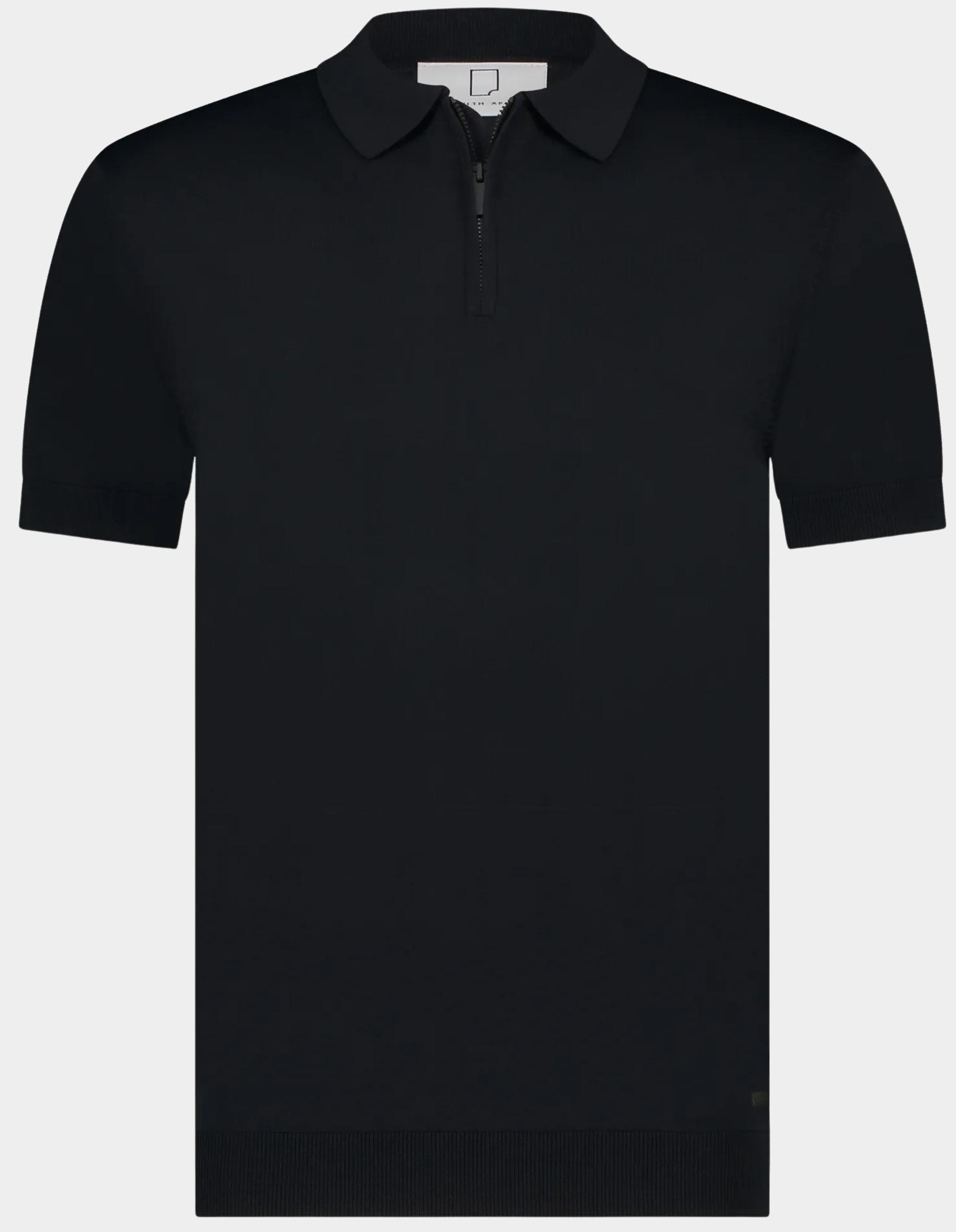 Born With Appetite Polo korte mouw Blauw Dan Knitted Polo 25108DA31/290 navy