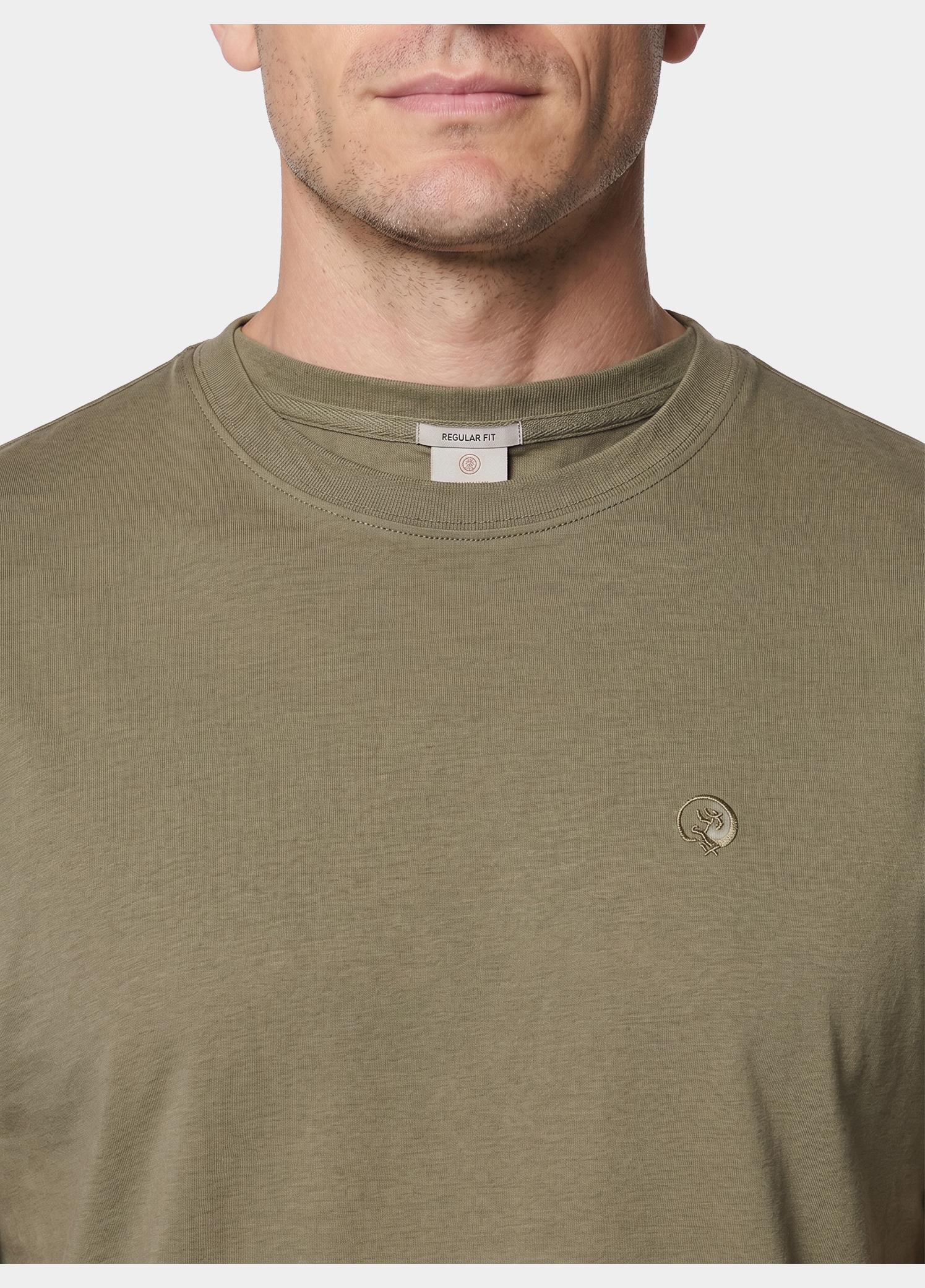 Cast Iron T-shirt korte mouw Bruin Short sleeve r-neck regular f CTSS2606591/6148